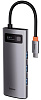 Хаб Baseus Metal Gleam Series 5-in-1 CAHUB-CX0G (Space Grey) купить в интернет-магазине icover