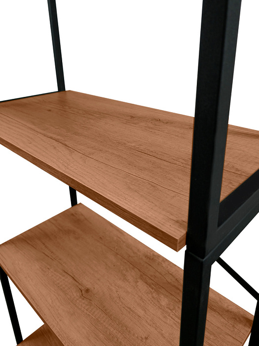 Стеллаж лофт RIDBERG CHICAGO 6 полок (Dark Oak) купить в интернет-магазине icover