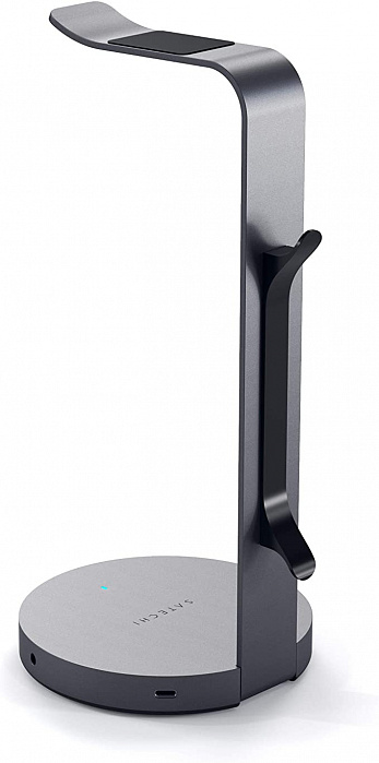 Подставка-хаб Satechi Aluminum USB Headphone Stand ST-UCHSHM (Space Gray) купить в интернет-магазине icover