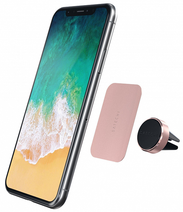 Держатель Satechi Aluminum Vent Magnet Mount ST-MVMR (Rose Gold) купить в интернет-магазине icover