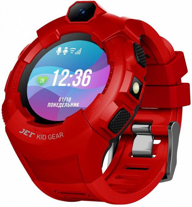 Детские умные часы Jet Kid GEAR (Red/Black) купить в интернет-магазине icover
