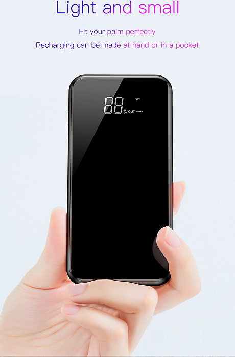 Внешний аккумулятор Baseus Wireless Charge Power Bank 8000 mah (Black) купить в интернет-магазине icover
