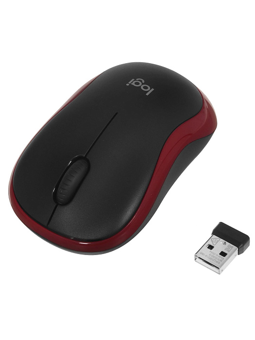 Мышь беспроводная Logitech M185 910-002633 (Red) купить в интернет-магазине icover