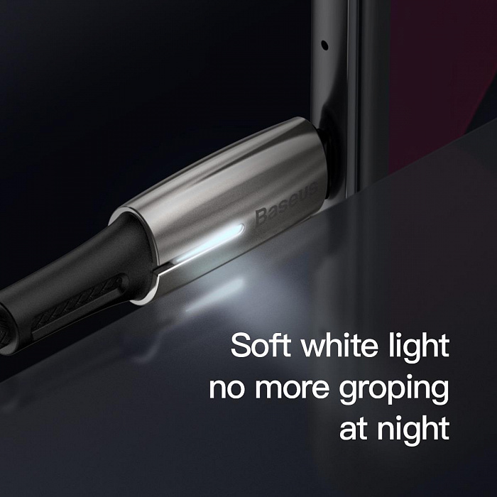 Кабель Baseus Water Drop-shaped Lamp (CATSD-J01) Type-C 1m (Black) купить в интернет-магазине icover