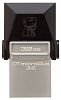 Внешний накопитель Kingston DataTraveler microDuo 3.0 USB 3.1/MicroUSB 32Gb DTDUO3/32GB (Black) купить в интернет-магазине icover