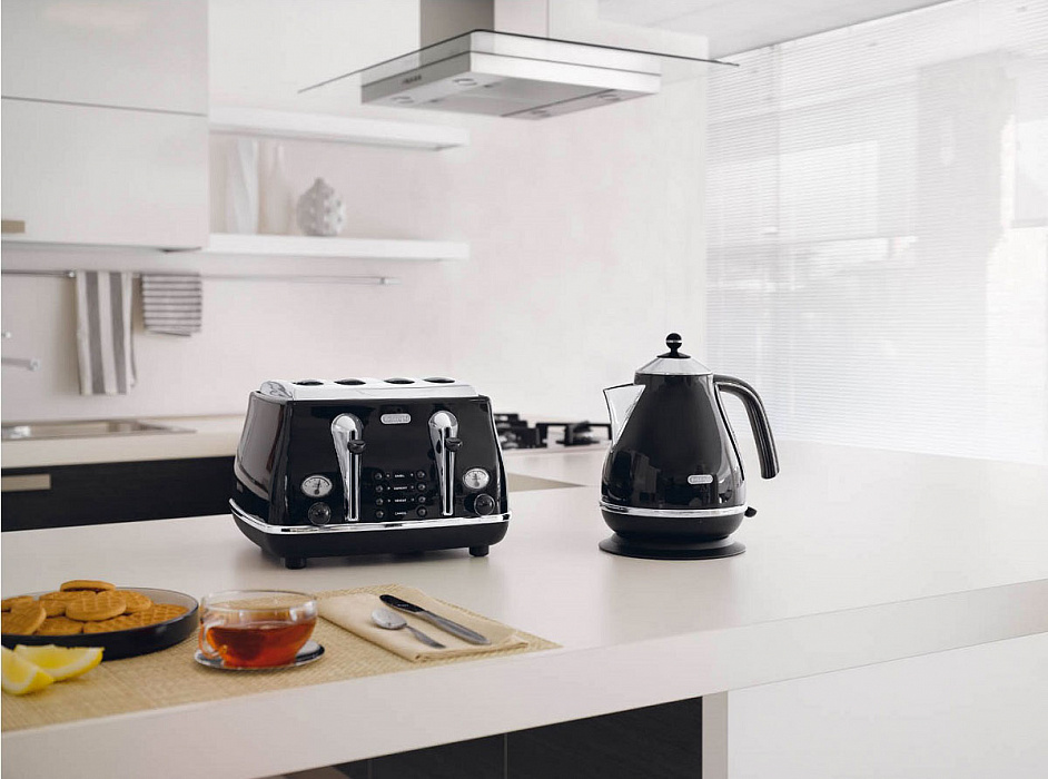 DeLonghi Icona KBO 2001 - чайник электрический (Black) купить в интернет-магазине icover