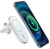 Автодержатель с беспроводной зарядкой Wiwu Magnetic Wireless Charger Car CH-306 (White) купить в интернет-магазине icover