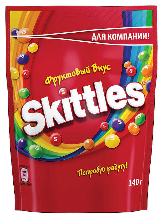 Конфеты Skittles Фруктовый микс (2 x 140 г.) купить в интернет-магазине icover