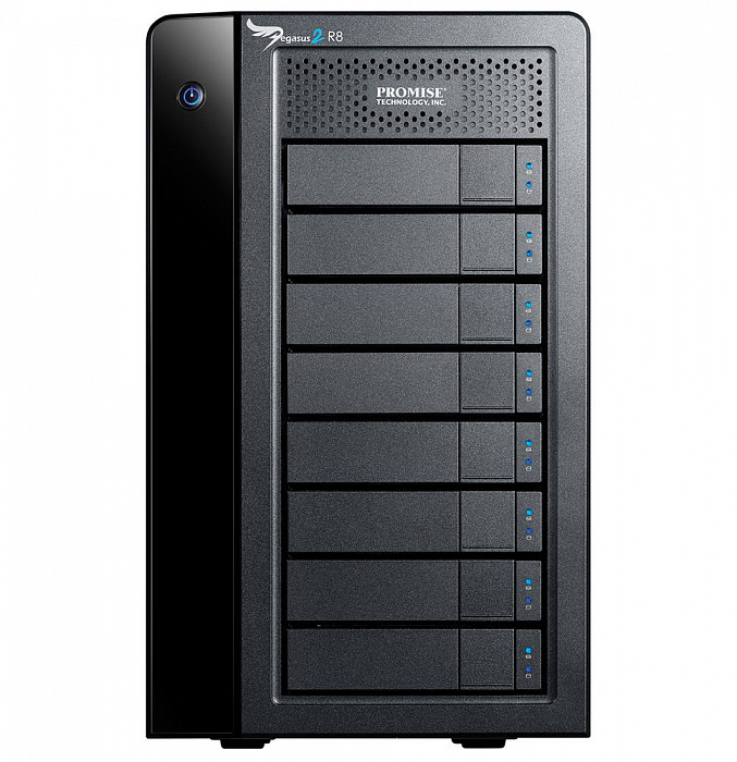 Promise Pegasus2 R8 32Tb incl Thunderbolt Cable (HE155ZM/A) - сетевое хранилище (Black) купить в интернет-магазине icover