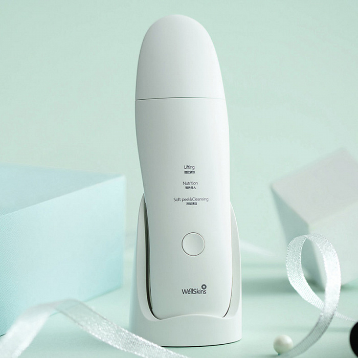 Аппарат для чистки лица Xiaomi WellSkins Ultrasonic Skin Scrubber WX-CJ101 (White) купить в интернет-магазине icover