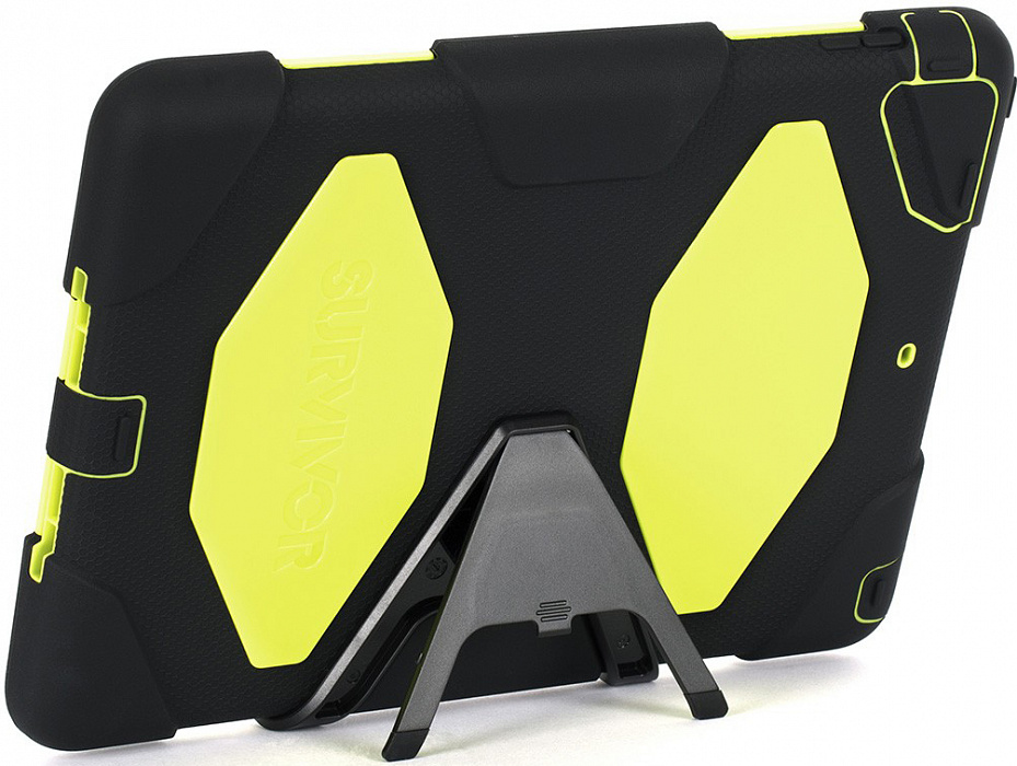 Griffin Survivor All-Terrain - чехол для iPad Air (Black/Citron) купить в интернет-магазине icover