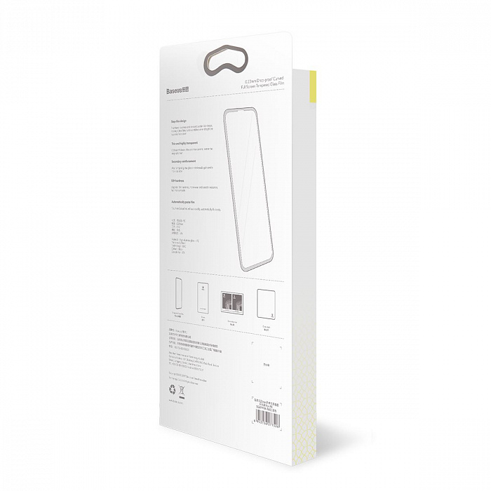 Защитное стекло Baseus 0.23mm Drop-proof Curved Full Screen Tempered Glass Film для iPhone X (Black) купить в интернет-магазине icover