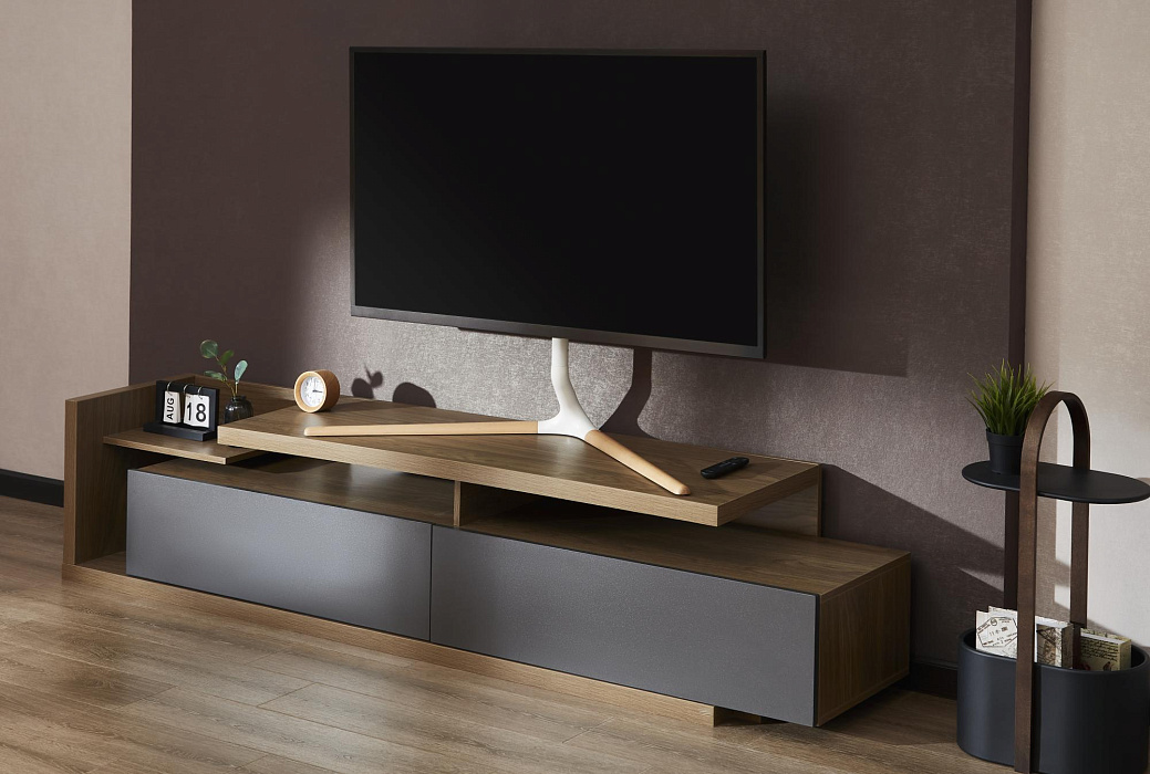 Стойка для телевизора с кронштейном Ridberg TV Stand FS34-46F-02 (White) купить в интернет-магазине icover
