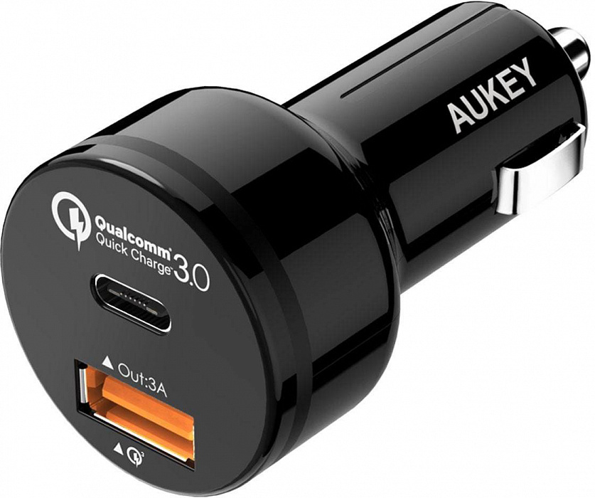 Автомобильное зарядное устройство Aukey CC-Y1 (Black) купить в интернет-магазине icover