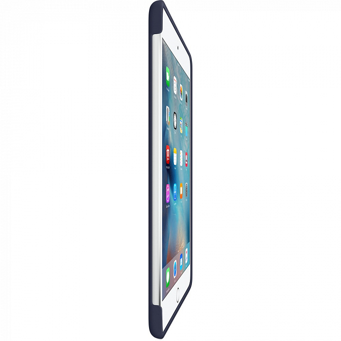 Apple iPad mini 4 Silicone Case (MKLM2ZM/A) - чехол для iPad mini 4 (Midnight Blue) купить в интернет-магазине icover