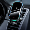 Автомобильный держатель с беспроводной зарядкой Baseus Light Electric Holder Wireless Charger WXHW03-01 (Black) купить в интернет-магазине icover