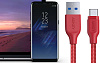 Кабель Aukey Braided Nylon (CB-AC1) USB-C to USB-A 3.1 1.2m (Red) купить в интернет-магазине icover