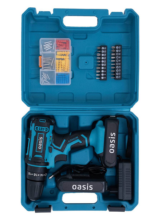 Аккумуляторный шуруповерт Oasis ASU-18S (Blue) купить в интернет-магазине icover