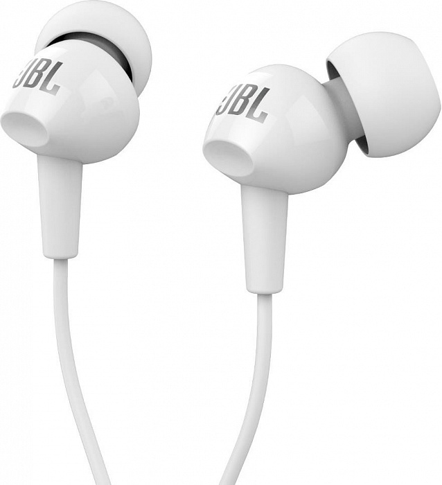 Наушники с микрофоном JBL C100si (White) купить в интернет-магазине icover