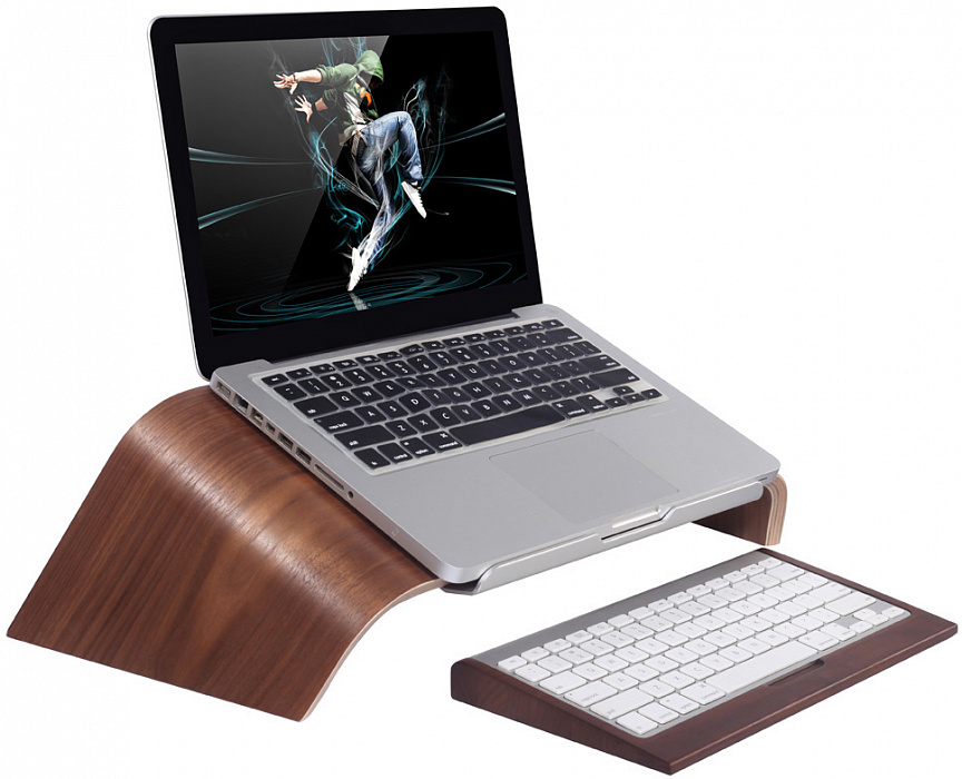 Подставка Samdi Wooden Laptop Stand для ноутбука (Walnut Wood) купить в интернет-магазине icover