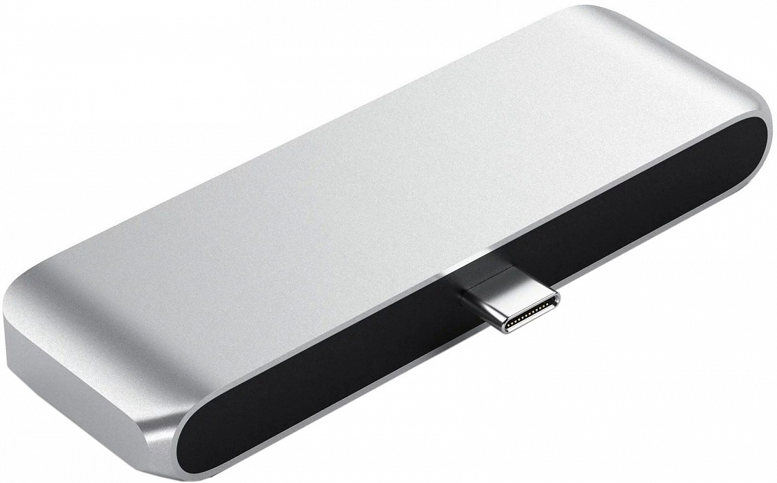 Адаптер Satechi Aluminum Type-C для iPad Pro (Silver) купить в интернет-магазине icover