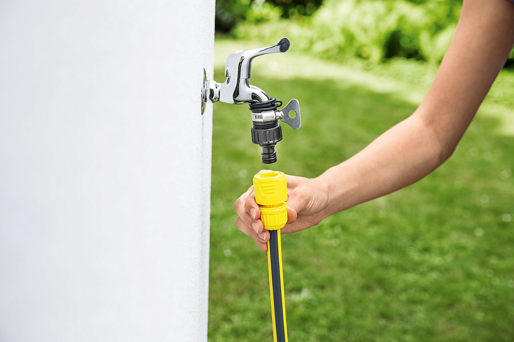 Комплект Karcher 2.645-258.0 со шлангом 10 м. для крана без резьбы (Yellow) купить в интернет-магазине icover