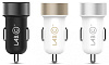 LAB.C Dual USB Car Charger AL (LABC-582-GY) - автомобильное зарядное устройство (Space Grey) купить в интернет-магазине icover