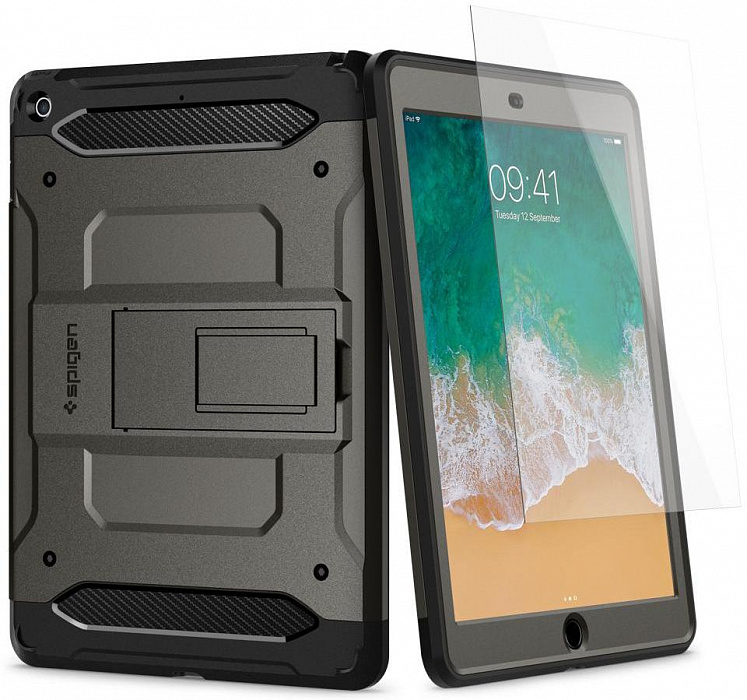 Чехол Spigen Pro Guard (053CS24090) для iPad 9.7 (Gunmetal) купить в интернет-магазине icover