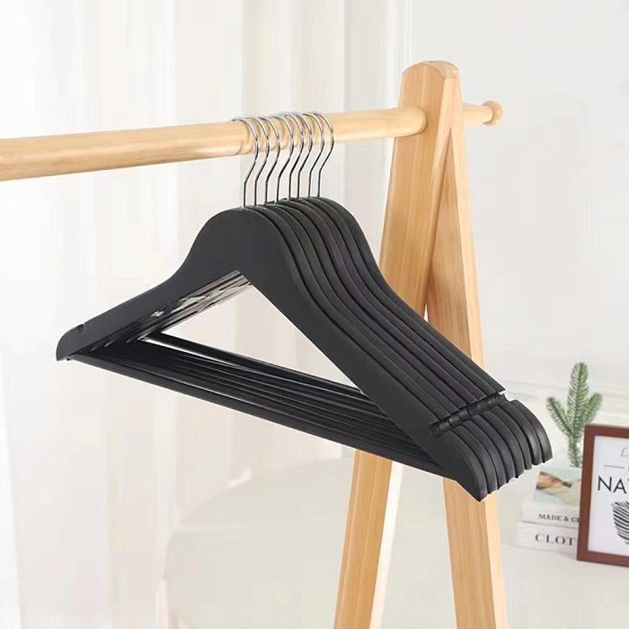 Вешалка-плечики для одежды Ridberg деревянные 20 шт. (Black) купить в интернет-магазине icover