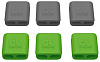 Клипсы-держатели для проводов Bluelounge CableClip Small BLUCC-SM (Grey/Green) купить в интернет-магазине icover