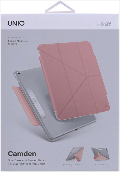Чехол Uniq Camden (PD10.2GAR-CAMPNK) для iPad 10.2'' 2020/19 (Pink) купить в интернет-магазине icover