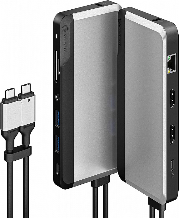 Хаб Alogic USB-C Super Dock 10-in-1 U2CSH-SGR (Space Grey) купить в интернет-магазине icover