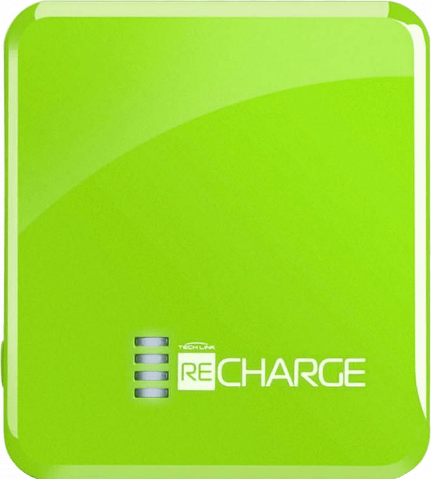 Techlink Recharge 2500 mAh - внешний аккумулятор (Green) купить в интернет-магазине icover