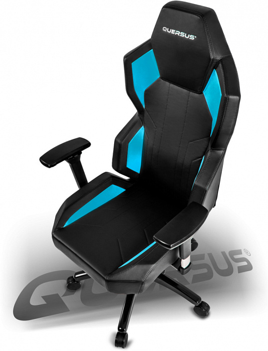 Игровое кресло Quersus Geos G702/XB (Black/Blue) купить в интернет-магазине icover