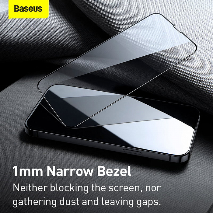 Защитное стекло Baseus 0.3mm Full-screen and Super porcelain (SGQP030101) для iPhone 13/13 Pro (Black) купить в интернет-магазине icover