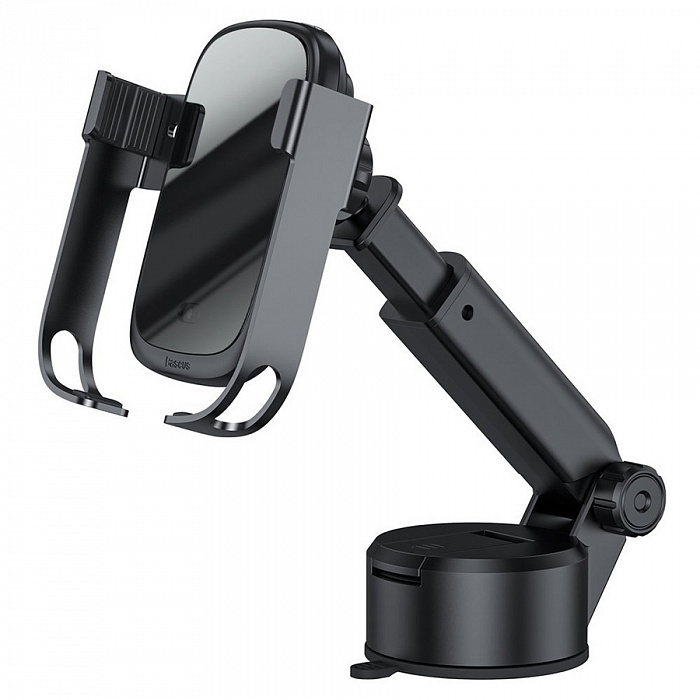 Автодержатель Baseus Rock Solid Kit (WXHW01-B01) с беспроводной зарядкой (Black) купить в интернет-магазине icover