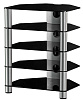 Стойка Sonorous RX 2150 для аудио-видео оборудования (Black/Silver) купить в интернет-магазине icover