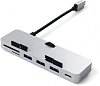 USB-концентратор Satechi Aluminum Type-C Clamp Hub Pro (Silver) купить в интернет-магазине icover