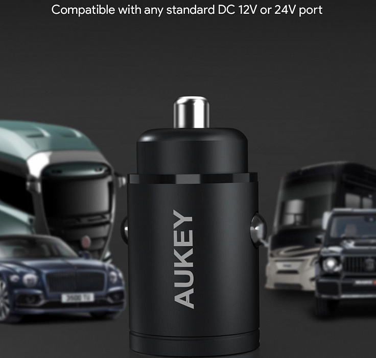 Автомобильное зарядное устройство Aukey CC-A4 (Black) купить в интернет-магазине icover