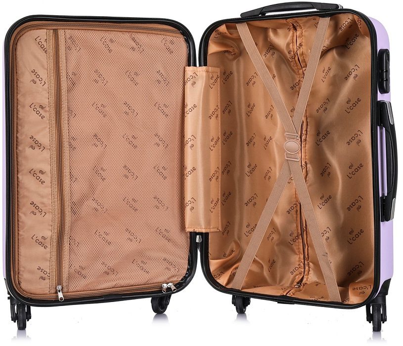 Чемодан L'Case Krabi BCP-12-02 (Lilac) размер M купить в интернет-магазине icover