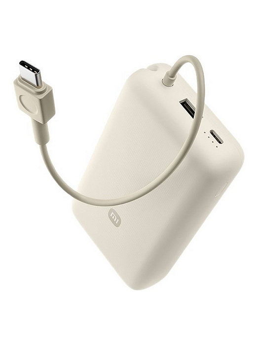 Внешний аккумулятор Xiaomi Power Bank BHR8851GL (Integrated Cable) 20000 mAh (Biege) купить в интернет-магазине icover