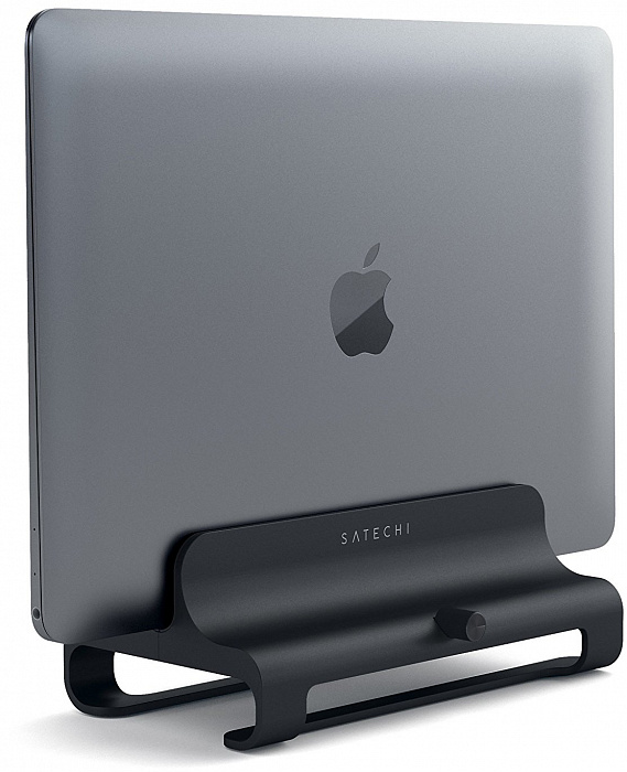 Подставка Satechi Universal Vertical Aluminum (ST-ALVLSK) для ноутбука (Jet Black) купить в интернет-магазине icover