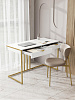 Стол письменный RIDBERG KENTUCKY (White/Gold) купить в интернет-магазине icover