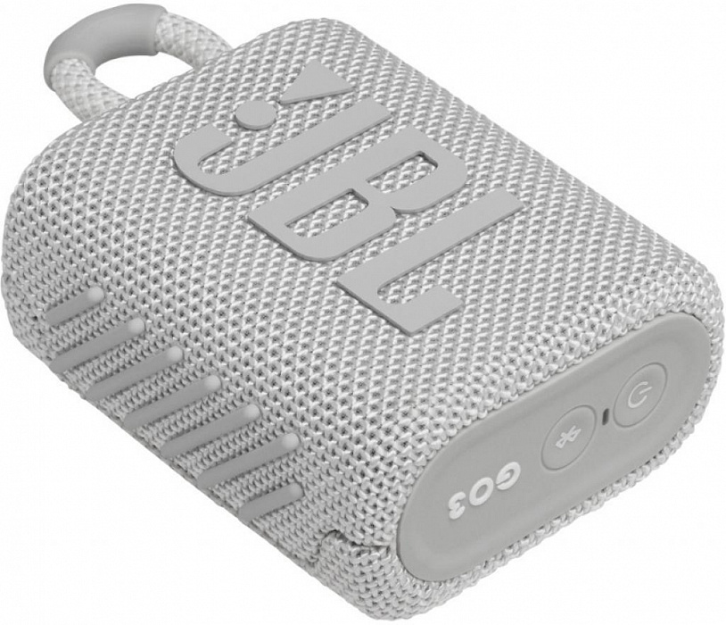 Портативная акустика JBL Go 3 (White) купить в интернет-магазине icover
