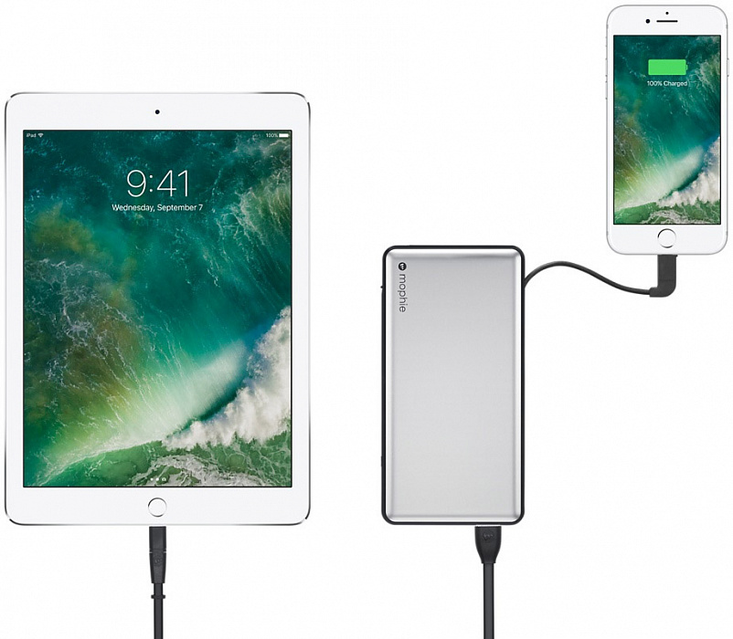 Внешний аккумулятор Mophie Powerstation Plus 12000 mAh 3661 (Space Gray) купить в интернет-магазине icover