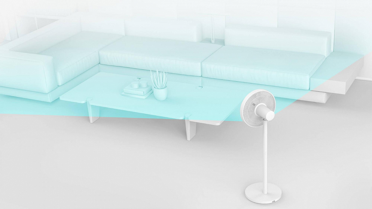 Напольный вентилятор Xiaomi Mi Smart Standing Fan 2 Lite (White) купить в интернет-магазине icover
