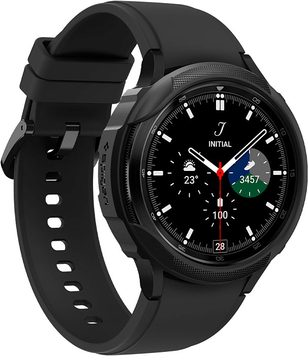 Чехол Spigen Liquid Air (ACS03140) для Samsung Galaxy Watch 4 Classic 46mm (Black) купить в интернет-магазине icover