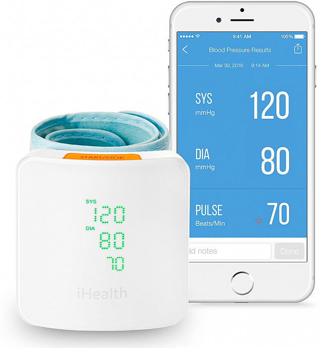 Тонометр на запястье iHealth View BP7s (White) купить в интернет-магазине icover