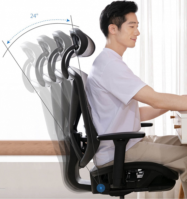 Эргономичное кресло Xiaomi UE Toto Recliner (Black) купить в интернет-магазине icover