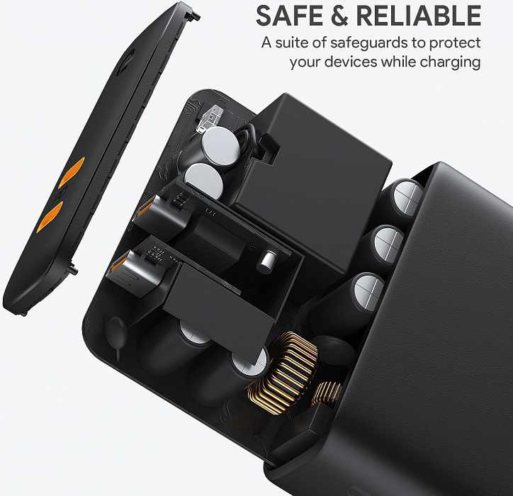 Сетевое зарядное устройство Aukey Focus Duo PD (PA-D5) USB-C 63W (Black) купить в интернет-магазине icover